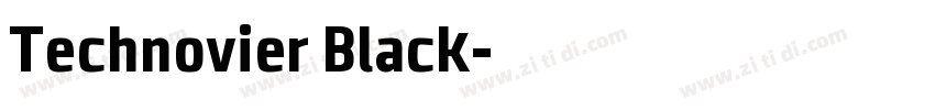 Technovier Black字体转换
